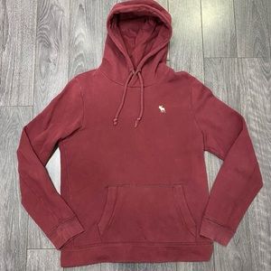 Abercrombie and Fitch Men’s Maroon Pullover Hoodie Size Medium.